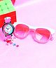 Fantasy World Ice Cream Designed Analogue Watch With Sunglasses & Rubiks Cube - Pink