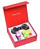 Fantasy World Baby Bird Designed Analogue Watch With Sunglasses & Rubiks Cube - Blue