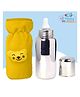 The Cheeky Kidzz Baby Stainless Steel Feeder Water Milk Juices Anti-Slip Feeding 240ml Bottle With Bottle Cover for Kids/Toddlers/Infants (YELLOW)