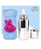 The Cheeky Kidzz Baby Stainless Steel Feeder Water Milk Juices Anti-Slip Feeding 240ml Bottle With Bottle Cover for Kids/Toddlers/Infants (BLUE)
