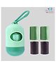 The Cheeky Kidzz Baby Disposable Diaper Bags With Dispenser Waste 4 Refill Rolls/60 Bags Convenient Quick Disposal Trash  Leak And Odors Proof (GREEN)