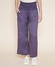 Mine4Nine Rayon Woven Solid Maternity Trouser - Grey