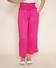 Mine4Nine Rayon Woven Solid Maternity Trouser - Pink