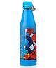 Gluman Stainless Steel Bottle With Spiderman Print Blue - 750 ml-SS 304 Water Bottle