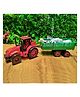 MUREN Tractor Trolley Toy for Boys with 3 Animals- Farmer Tractors Pull Back Toy for 2-10 Years Kids-Toy Tractor Vehicle for Pretend Fun Play-Color May Vary