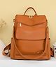 SYGA Women Breathable Soft Backpack  Stylish Daily Companion with Neat Stitching & Functional Pockets(Brown)