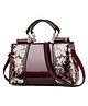 SYGA Women's Cross Border Handbag With Retro Birkin Style held large-capacity shoulder messenger bag(Burgundy)