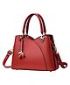SYGA Women's Handbag with Zipper Closure Stylish Shoulder & Crossbody Bag with Cherry Charm (Burgundy)