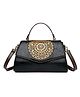 SYGA Women Elegant Retro Handbag  Large Capacity Cover-Style Shoulder Bag (Black)