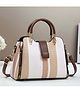 SYGA Women Elegant Woven Texture Handbag Tote with Handles & Adjustable Shoulder Strap Stylish Casual Bag (Beige)