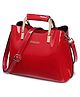 SYGA Women Elegant Glossy Handbag Stylish Bucket Bag for Modern Women (Red)
