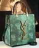 SYGA Women's Handbag | Stylish Vertical Square Tote with Zipper | Elegant Daily Bag for Office & Casual Use(Green)