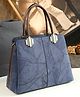 SYGA Women Elegant Embossed Shell Handbag  Stylish Shoulder Purse for Everyday(Blue)