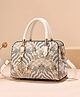 SYGA Women Stylish Tote Bag with Contrasting Colors  Medium Capacity Daily Shoulder Handbag(White)
