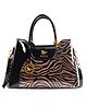 SYGA Women's Tote Bag Floral Print & Embossed, Spacious Daily Shoulder Bag with Zipper Pockets and Cover Closure(style-05)