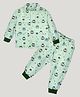 Kiwi Cotton Knit Full Sleeves Animals & Birds Printed Coordinating Night Suit Set - Green