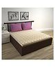 Divine Casa 144 TC Abstract Print Spectra Yellow Double Size 100% Cotton Bedsheet with 2 Pillow Covers (222 X 254 cm)
