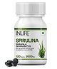 INLIFE Spirulina Tablet  2000 mg | Green Superfood Supplement | Nutritional Supplement Protein Fiber Antioxidants - 120 Tablets