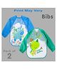 Sparkle Joy Full Sleeves Washable PVC Waterproof Bibs/Apron Pack Of 2 - (Print May Vary)