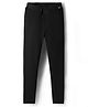 Honeyhap Premium Cotton Knit Full Length Solid Colour Legging With Bio Finish - Black Beauty