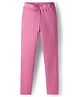 Honeyhap Premium Cotton Knit Full Length Solid Colour Legging With Bio Finish Finish - Pink Frosting