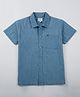 Pepe Jeans Cotton Woven Half Sleeves Denim Shirt - Blue