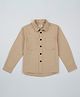 Pepe Jeans Cotton Woven Full Sleeves Solid Colour Shirt - Khaki