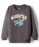 Honeyhap Premium  100% Cotton Knit Full Sleeves Pullover Sweatshirt with Bio Finish & Text Print - Thunderstrom