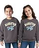 Honeyhap Premium  100% Cotton Knit Full Sleeves Pullover Sweatshirt with Bio Finish & Text Print - Thunderstrom