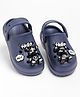KIDLINGSS Teddy Bear Applique Detailed Perforated Clogs - Navy Blue