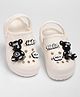 KIDLINGSS Teddy Bear Applique Detailed Perforated Clogs - White