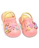 KIDLINGSS Stars Applique Detailed Perforated Slingback Clogs - Light Pink