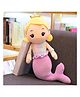 Little Hunk Soft Plush Mermaid Princess Doll with Crown  Stuffed Toy for Girls, Pink Tail  Cuddly Bedtime Toy Gift for Kids - 30 cm (Purple)