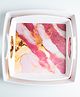 Superware Melamine  Serving Tray Set Marble Pink Matte (Set Of 2)