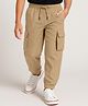 Pine Active Woven Full Length Ultra Light Crush Solid Cargo Pant - Khaki