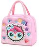 Butterthief 3D Owl Printed Insulated Leak Proof Lunch Box Bag for School Kids - Color May Vary
