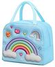 Butterthief 3D Rainbow Printed Insulated Leak Proof Lunch Box Bag for School Kids - Color May Vary