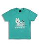 Sportking Cotton Knit Half Sleeves Dogs Printed Tee - Mint