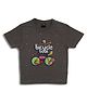 Sportking Cotton Knit Half Sleeves Bicycle Printed Tee - Grey
