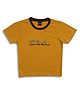 Sportking Cotton Knit Half Sleeves Frogs Printed Tee - Mustard