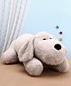 PLAY TOONS Laying Dog Soft Toy Grey - Length 47 cm