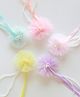 CHOKO Set Of 5 Pearls & Tassel Embellished Hair Clips - Pink Yellow & Purple