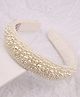 CHOKO Pearls Embellished Hair Band - White & Off White