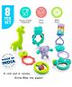 Sunny Chubby Cheeks Sound of Music Rattle Set 8 Pieces - Multicolor
