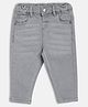 MINI KLUB Cotton Denim Woven Solid Jeans - Grey