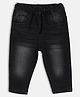 MINI KLUB Cotton Denim Woven Washed Jeans - Black