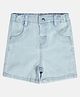 MINI KLUB Cotton Woven Solid Shorts - Blue