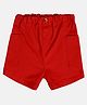 MINI KLUB Cotton Woven Solid Shorts - Red