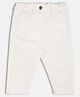 MINI KLUB Cotton Denim Woven Solid Pant - White