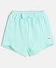 MINI KLUB Cotton Knit Bow Applique Detailed Shorts - Light Blue